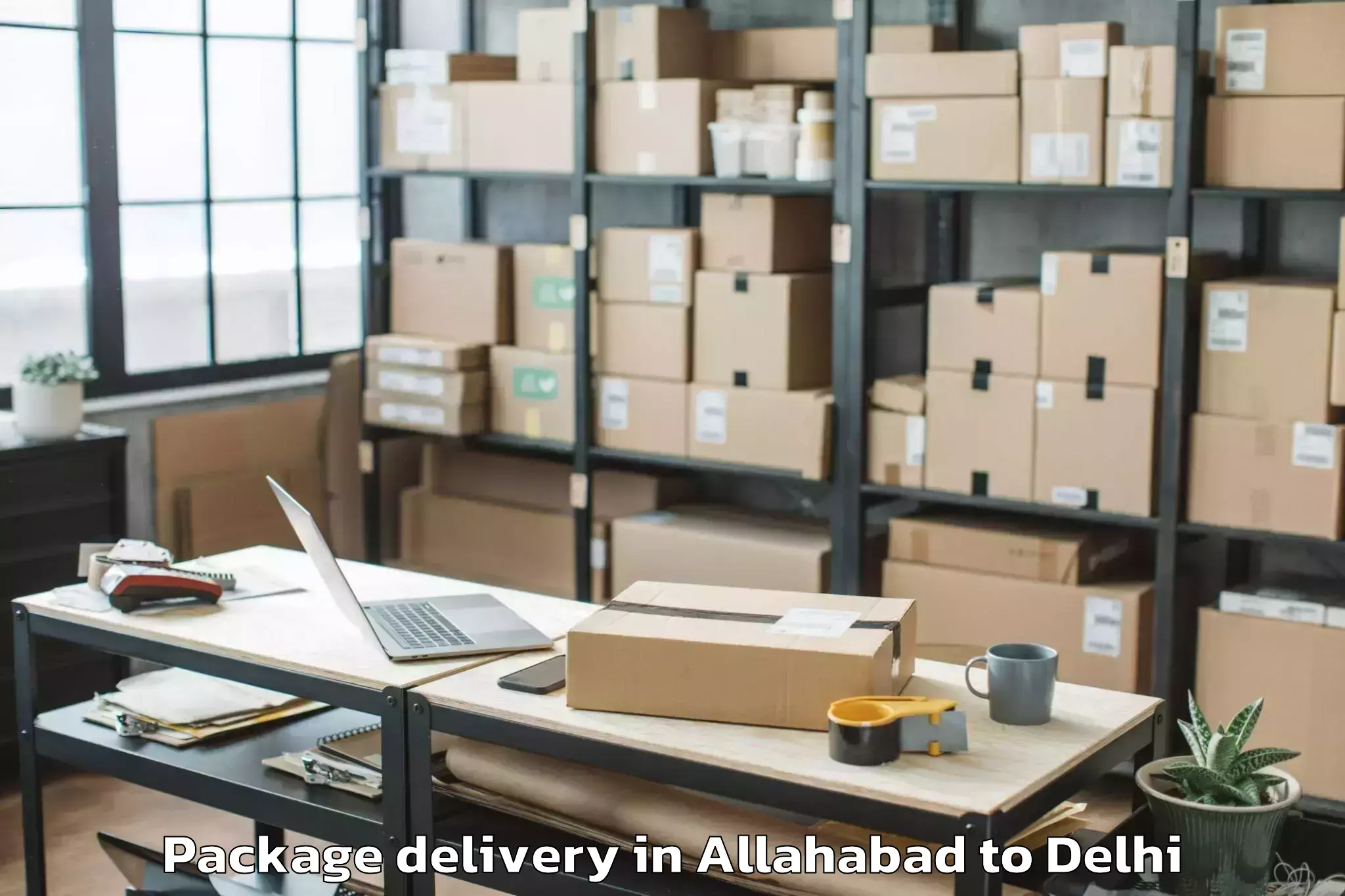 Book Allahabad to Garhi Package Delivery